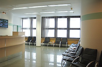 Čekárna oční kliniky Gemini ve Zlíně