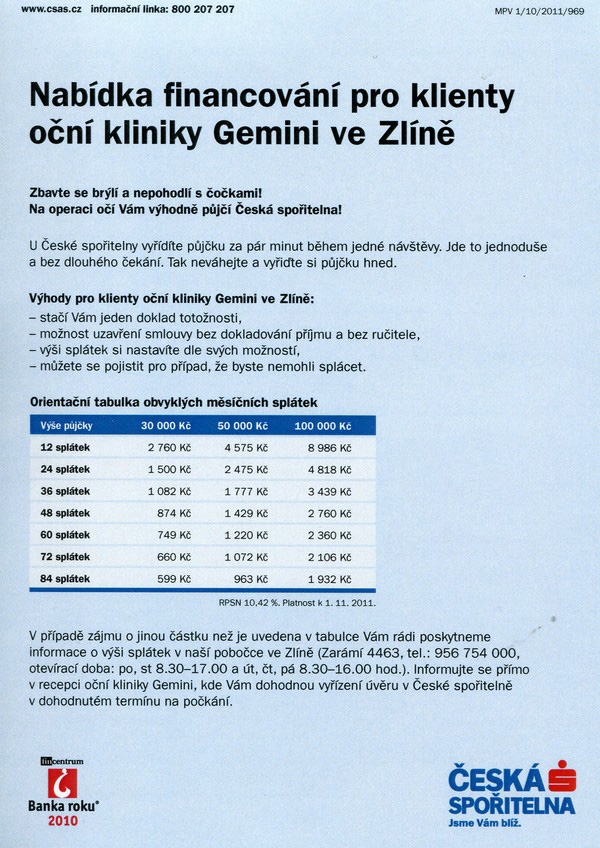 Česká spořitelna malá